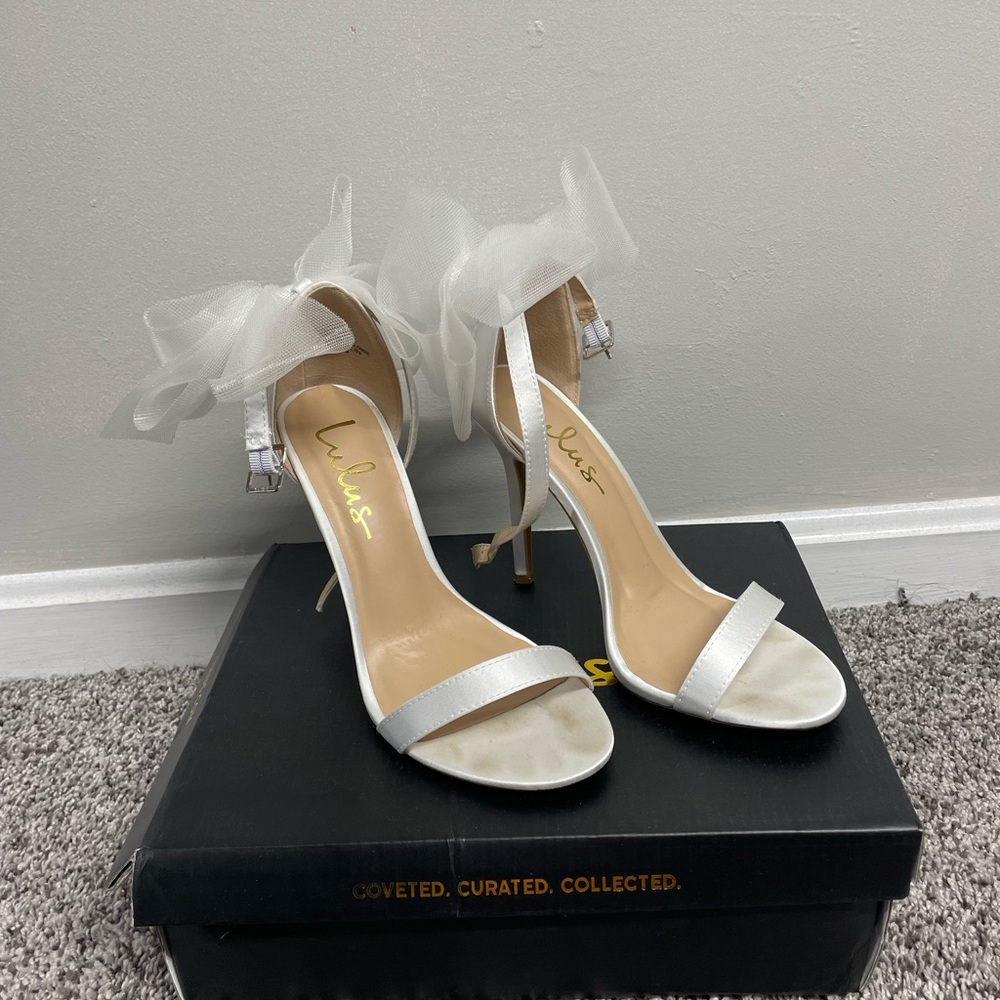 White LuLus sandals